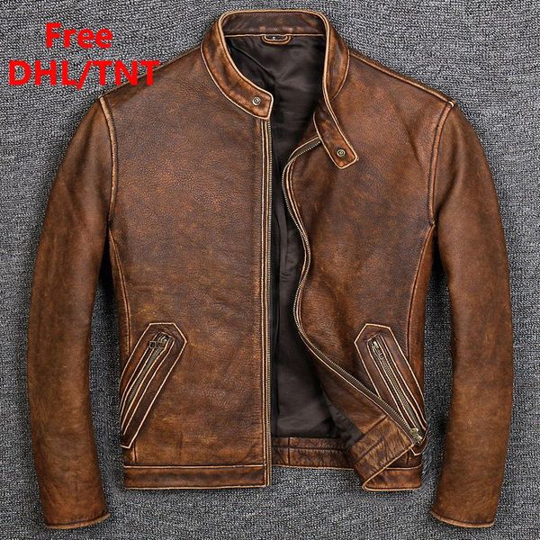 men's leather & faux dhl/tnt vintage genuine jackets goat skin pilot bomber motorcycle male solid color, Black
men's leather & faux dhl/tnt vintage genuine jackets goat skin pilot bomber motorcycle male solid color, Black