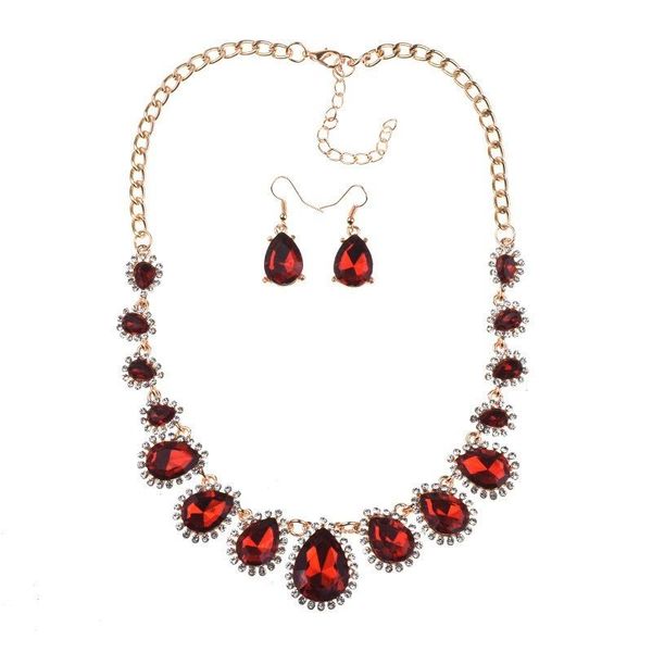 earrings & necklace liffly charm bridal fashion jewelry sets dubai women red crystal long for wedding party set, Silver
earrings & necklace liffly charm bridal fashion jewelry sets dubai women red crystal long for wedding party set, Silver