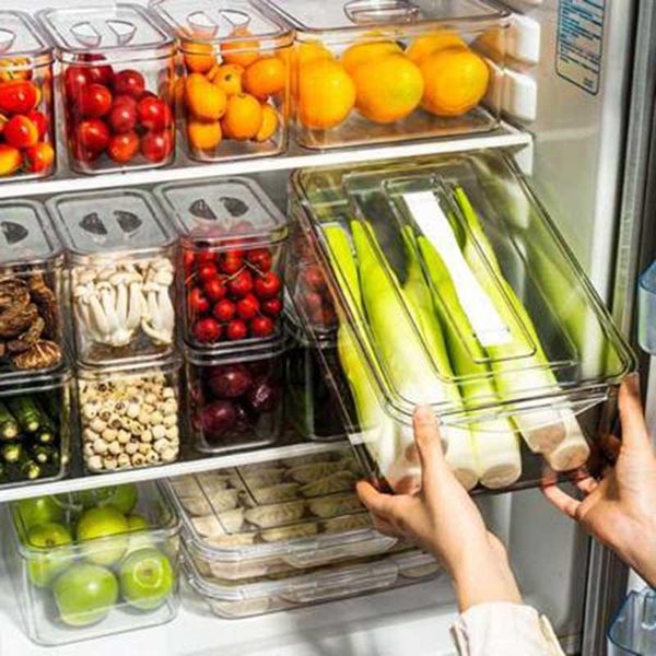 storage bottles & jars refrigerator box with lid kitchen food container sealed transparent fresh large capacity stacked
storage bottles & jars refrigerator box with lid kitchen food container sealed transparent fresh large capacity stacked