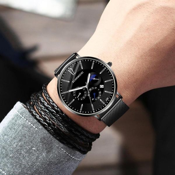 wristwatches business watch men watches thin glass dial quartz wristwatch movement clock fashion mesh belt strap meeting relogio masculino *, Slivery;brown
wristwatches business watch men watches thin glass dial quartz wristwatch movement clock fashion mesh belt strap meeting relogio masculino *, Slivery;brown