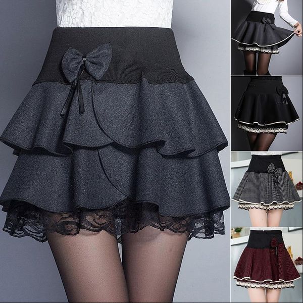 high waist large size women skirts a line skirt double ruffles cute bow pleated elastic lacetutu, Black
high waist large size women skirts a line skirt double ruffles cute bow pleated elastic lacetutu, Black