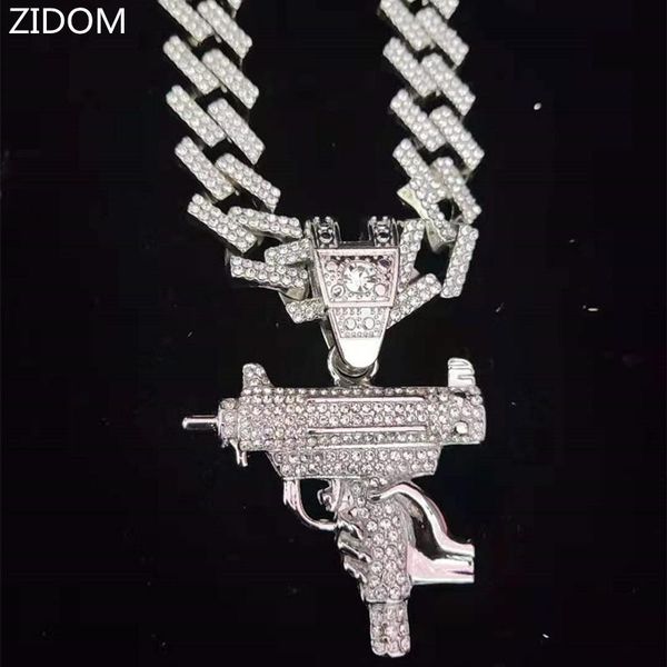 pendant necklaces men women hip hop iced out bling submachine gun necklace 13mm rhombus cuban chain hiphop fashion charm jewelry, Silver
pendant necklaces men women hip hop iced out bling submachine gun necklace 13mm rhombus cuban chain hiphop fashion charm jewelry, Silver