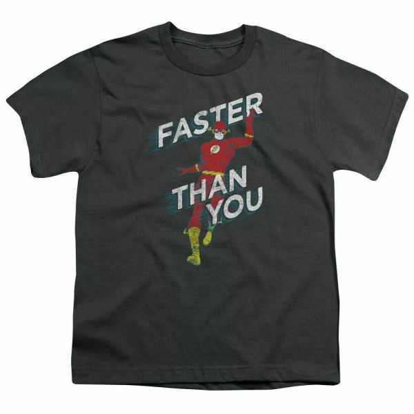 the flash faster than you kids youth t shirt licensed dc comics tee charcoal, White;black
the flash faster than you kids youth t shirt licensed dc comics tee charcoal, White;black