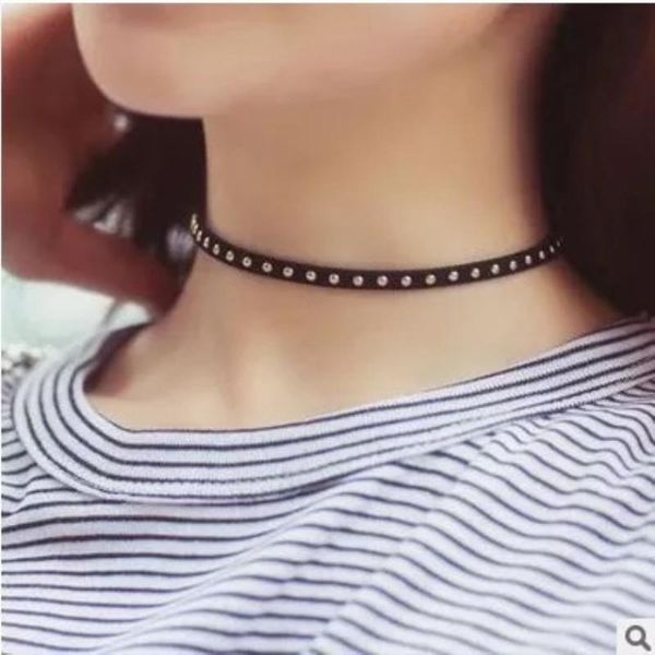 chokers amorcome gothic women neck chain stud rivet black leather short choker necklace on the punk jewelry 2021 collar for girl, Golden;silver
chokers amorcome gothic women neck chain stud rivet black leather short choker necklace on the punk jewelry 2021 collar for girl, Golden;silver