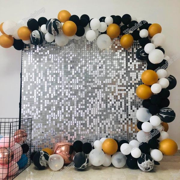party decoration matte silver 30cmx30cm shimmer sequin panel wall backdrop wedding home/shop diy
party decoration matte silver 30cmx30cm shimmer sequin panel wall backdrop wedding home/shop diy
