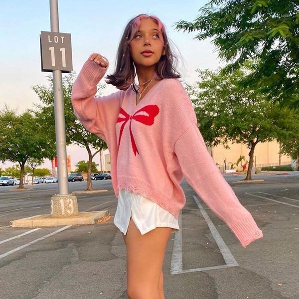 casual pink sweat cute knit sweater autumn winter print jumper women v neck loose warm pullover korean fashion women's sweaters, White;black
casual pink sweat cute knit sweater autumn winter print jumper women v neck loose warm pullover korean fashion women's sweaters, White;black