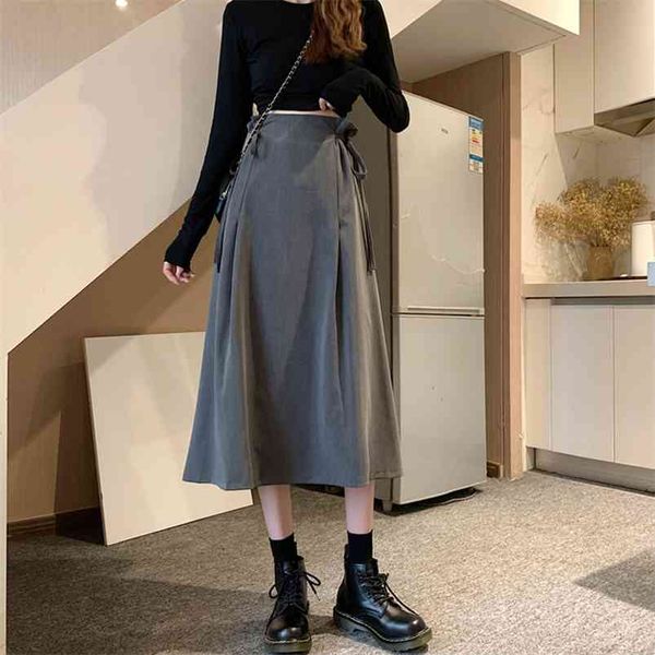 spring autumn women's skirts korean style solid color a-line high-waist all-match slim and thin lace-up gx798 210507, Black
spring autumn women's skirts korean style solid color a-line high-waist all-match slim and thin lace-up gx798 210507, Black
