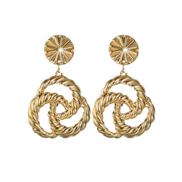 european and american exaggerated circle earrings fashion creative metal tricyclic twisted twist round eardrop women dangle & chandelier, Silver
european and american exaggerated circle earrings fashion creative metal tricyclic twisted twist round eardrop women dangle & chandelier, Silver