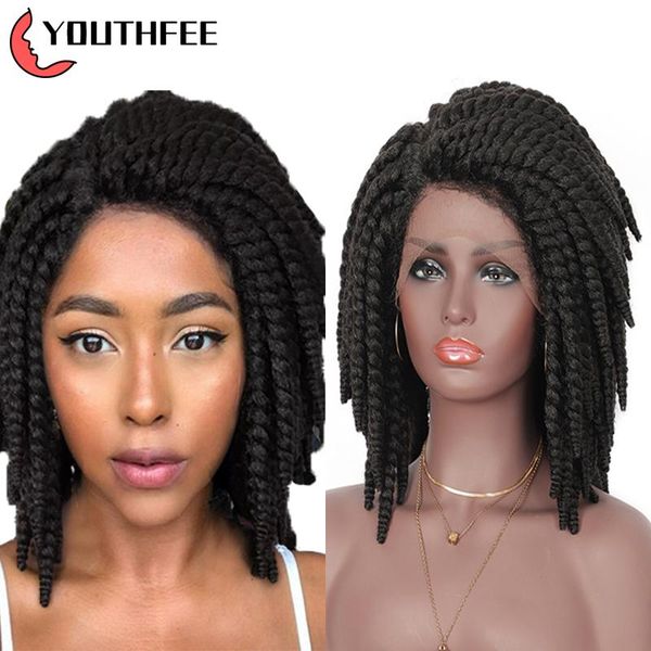 synthetic wigs youthfee swiss lace frontal with baby hair 15" twist braided wig for black women short front braid
synthetic wigs youthfee swiss lace frontal with baby hair 15" twist braided wig for black women short front braid