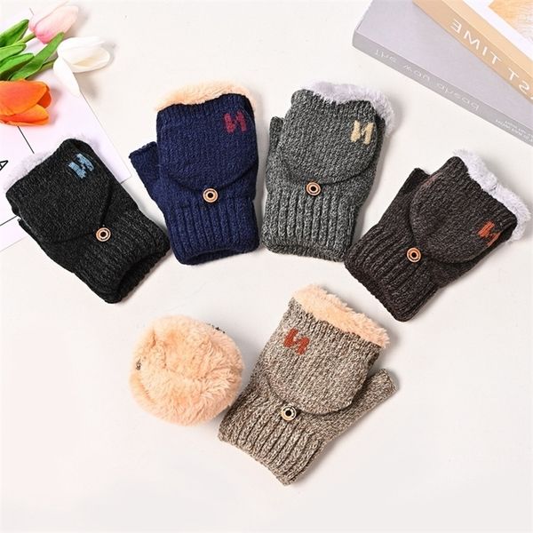 half finger flip gloves women cycling in winter cold proof warm versatile plush thickened writing knitted wool damp, Black
half finger flip gloves women cycling in winter cold proof warm versatile plush thickened writing knitted wool damp, Black