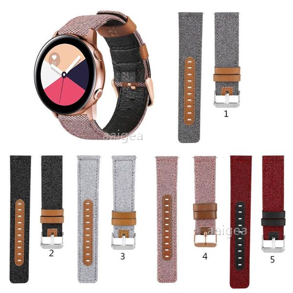 watch bands canvas fabric straps genuine leather for samsung galaxy active 2 watch3 41mm s4 42mm replacement band strap 20mm 22mm, Black;brown
watch bands canvas fabric straps genuine leather for samsung galaxy active 2 watch3 41mm s4 42mm replacement band strap 20mm 22mm, Black;brown