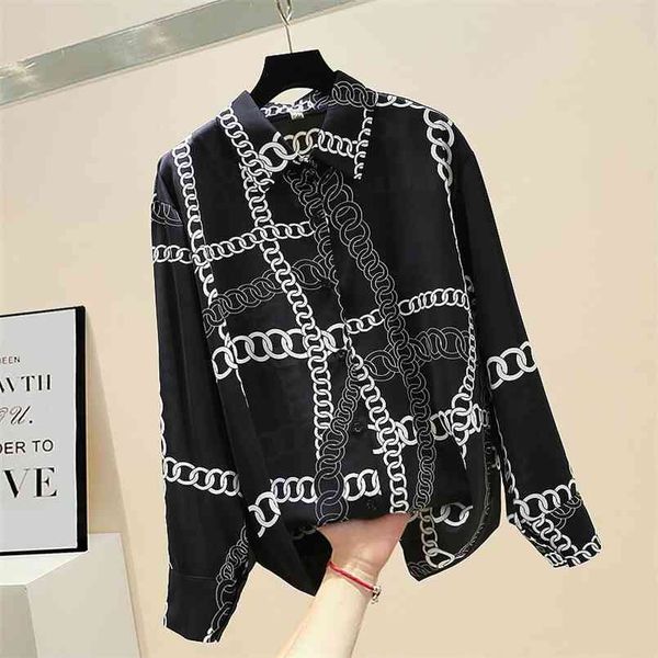 spring autumn fashion temperament loose drape chain print chiffon blouse women's long sleeve shirt uk337 210730, White
spring autumn fashion temperament loose drape chain print chiffon blouse women's long sleeve shirt uk337 210730, White