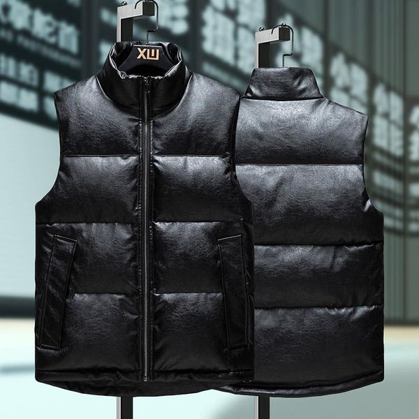 men's vests spring autumn winter warm thick vest men sleeveless jacket male waistcoat jackets pu coat clothes 6xl west, Black;white
men's vests spring autumn winter warm thick vest men sleeveless jacket male waistcoat jackets pu coat clothes 6xl west, Black;white