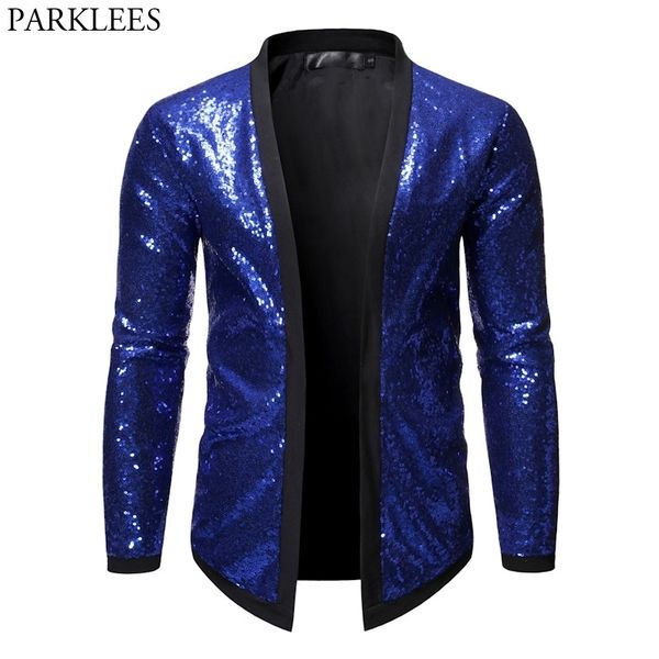 royal blue sequin cardigan blazer men slim fit mens glitter blazers party wedding blazer jacket male stage clothers for singers 210522, White;black
royal blue sequin cardigan blazer men slim fit mens glitter blazers party wedding blazer jacket male stage clothers for singers 210522, White;black