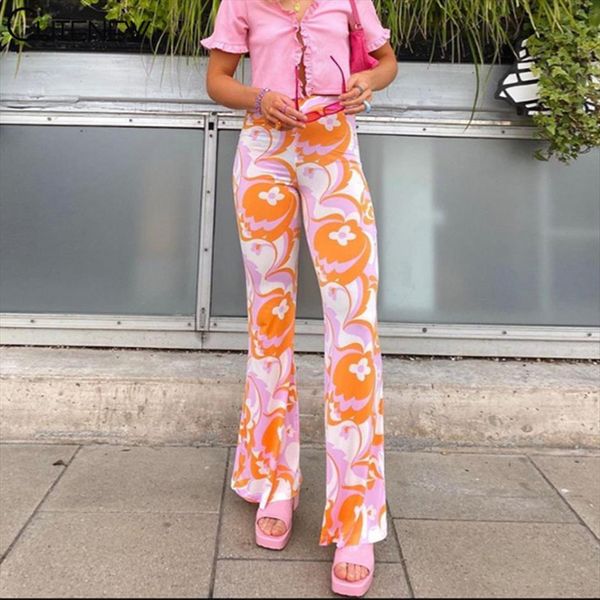chic printing wide leg elegance womens pants orange high waist streetwear summer casual slim stretchy lady trousers, Black;white
chic printing wide leg elegance womens pants orange high waist streetwear summer casual slim stretchy lady trousers, Black;white