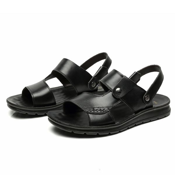 sandals men genuine split leather beach shoes brand casual slippers sneakers summer flip flops 3nl9, Black
sandals men genuine split leather beach shoes brand casual slippers sneakers summer flip flops 3nl9, Black