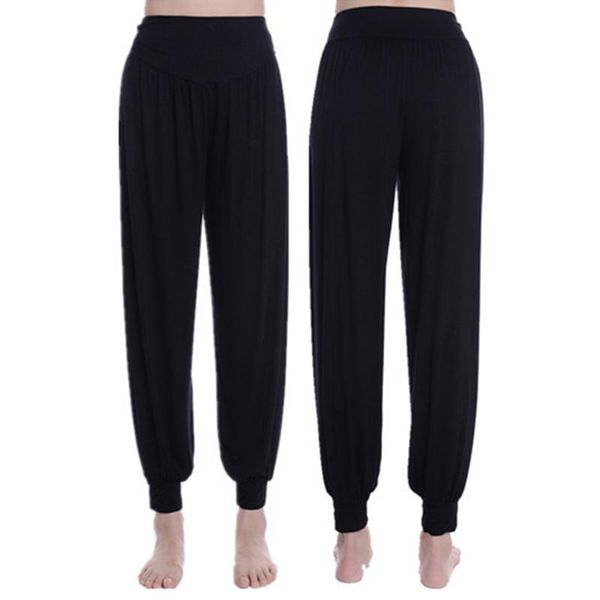 yoga outfits women elastic baggy hippie casual boho harem pants, White;red