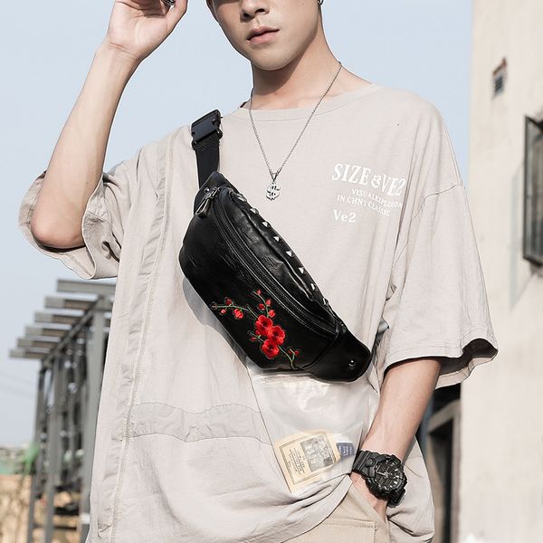 pockets men's small chest bag wind embroidery trend waist korean fashion single shoulder with soft messenger
pockets men's small chest bag wind embroidery trend waist korean fashion single shoulder with soft messenger