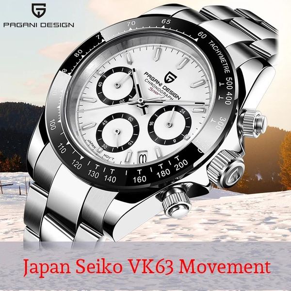 wristwatches pagani design 2021 men's watches quartz business watch mens men chronograph vk63 reloj hombre, Slivery;brown
wristwatches pagani design 2021 men's watches quartz business watch mens men chronograph vk63 reloj hombre, Slivery;brown