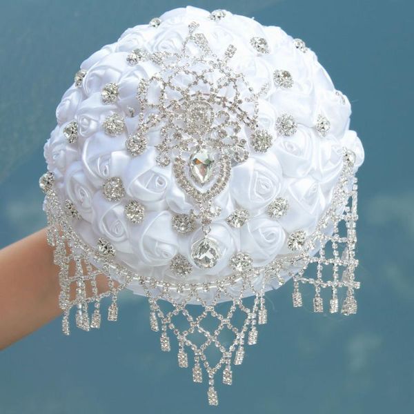 wedding flowers white bouquets crystal beaded bridesmaid holder rose flower 2021
wedding flowers white bouquets crystal beaded bridesmaid holder rose flower 2021