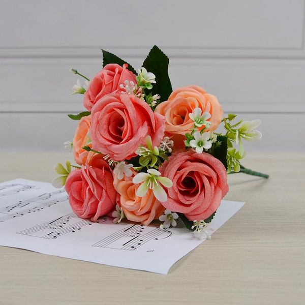 decorative flowers & wreaths 7 snowflake rose bouquet wholesale wedding decoration bunch silk fabric garland
decorative flowers & wreaths 7 snowflake rose bouquet wholesale wedding decoration bunch silk fabric garland