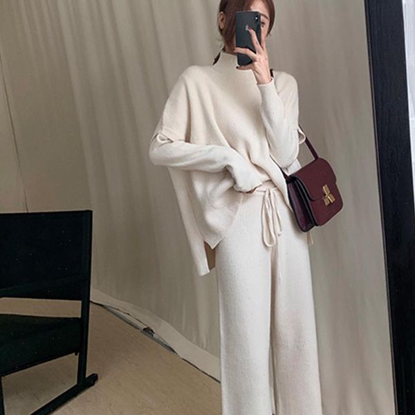 winter knitted turtleneck pullover sweater women tracksuits vest wide leg pants 3pcs fashion suit clothes set, Gray
winter knitted turtleneck pullover sweater women tracksuits vest wide leg pants 3pcs fashion suit clothes set, Gray