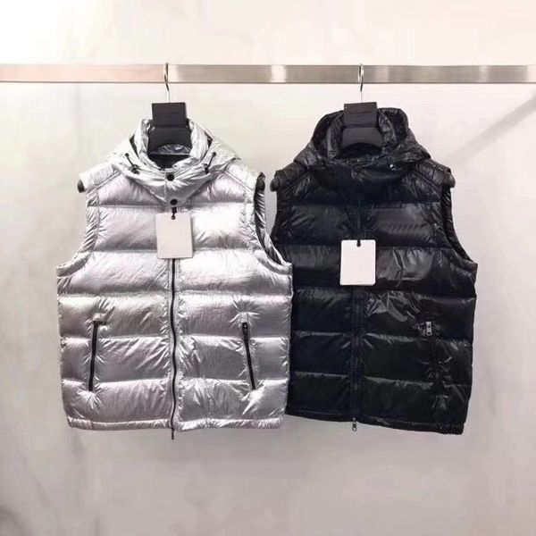 fashion men and women vest designer down vests classic hat detachable men's vestes size s-2xl, Black;white
fashion men and women vest designer down vests classic hat detachable men's vestes size s-2xl, Black;white