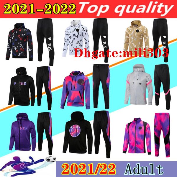 21 22 paris hoodie soccer jacket set tracksuit survetement 2021 2022 mbappe survêtement full zipper football jackets sweater, Black
21 22 paris hoodie soccer jacket set tracksuit survetement 2021 2022 mbappe survêtement full zipper football jackets sweater, Black