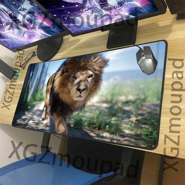 mouse pads & wrist rests xgz large animal lion print pad exquisite black lock edge computer keyboard desk mat rubber non-slip 900x400/900x30
mouse pads & wrist rests xgz large animal lion print pad exquisite black lock edge computer keyboard desk mat rubber non-slip 900x400/900x30