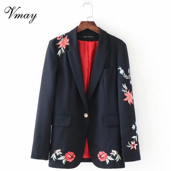 women's suits & blazers vmay 2021 arrival women fashion spring and autumn rose embroidered suit jacket, White;black
women's suits & blazers vmay 2021 arrival women fashion spring and autumn rose embroidered suit jacket, White;black