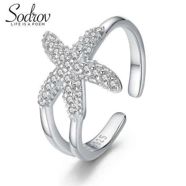 cluster rings sodrov 925 sterling silver jewelry opening size adjustable ring for women starfish, Golden;silver
cluster rings sodrov 925 sterling silver jewelry opening size adjustable ring for women starfish, Golden;silver
