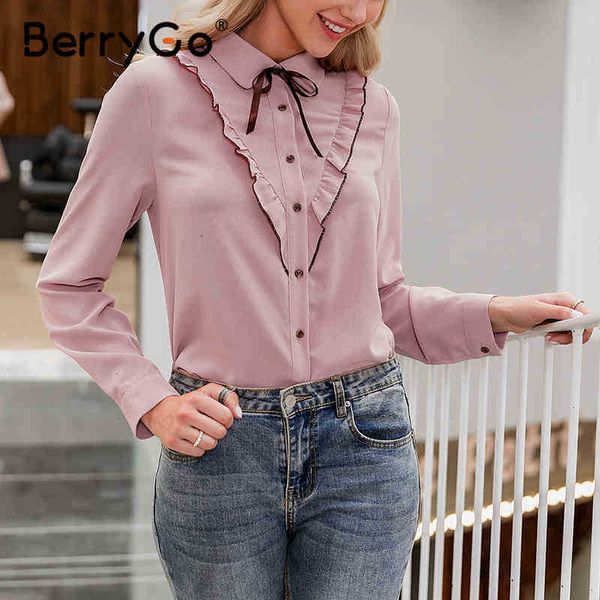 women's blouses & shirts berrygo casual office blouse shirt long sleeve tie up elegant female ruffle work wear summer b hjtw, White
women's blouses & shirts berrygo casual office blouse shirt long sleeve tie up elegant female ruffle work wear summer b hjtw, White