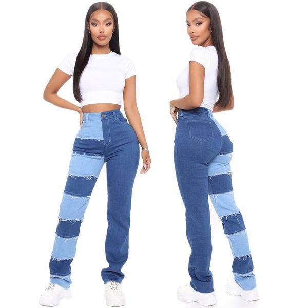 women's pants & capris fashion summer patchwork long pant high waist denim trousers for women slim jeans, Black;white
women's pants & capris fashion summer patchwork long pant high waist denim trousers for women slim jeans, Black;white
