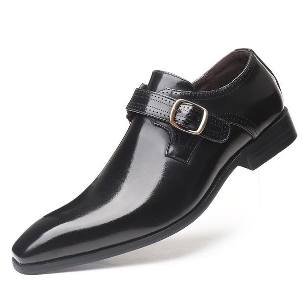 dress shoes british men's slip on pu leather pointed toe men business wedding oxfords formal for male, Black
dress shoes british men's slip on pu leather pointed toe men business wedding oxfords formal for male, Black
