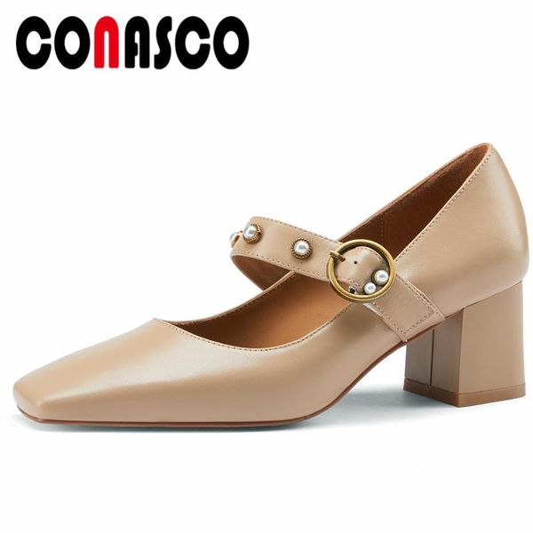 spring summer mary janes pearl women pumps office lady party casual thick heels genuine leather shoes woman dress, Black
spring summer mary janes pearl women pumps office lady party casual thick heels genuine leather shoes woman dress, Black