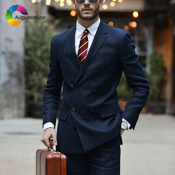 men's suits & blazers navy blue classic men notched lapel custom made double breasted elegent male blazer groom tuxedo 2piece cost, White;black
men's suits & blazers navy blue classic men notched lapel custom made double breasted elegent male blazer groom tuxedo 2piece cost, White;black