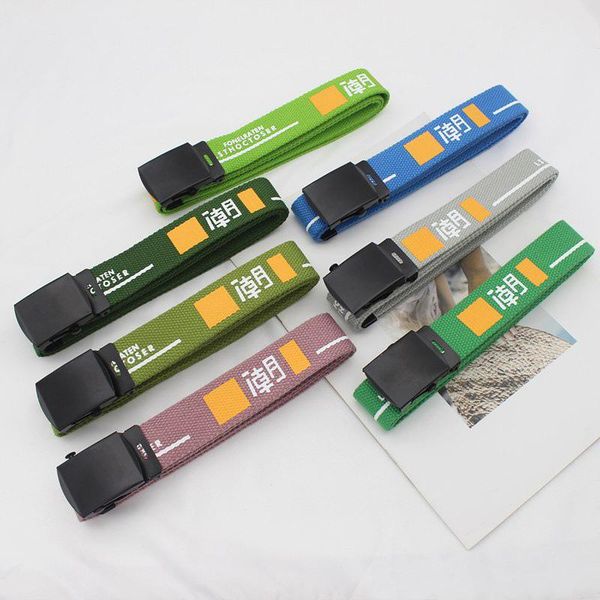 belts harajuku fashion printed canvas for women men metal smooth buckle waist strap jeans dress trouser waistband, Black;brown
belts harajuku fashion printed canvas for women men metal smooth buckle waist strap jeans dress trouser waistband, Black;brown