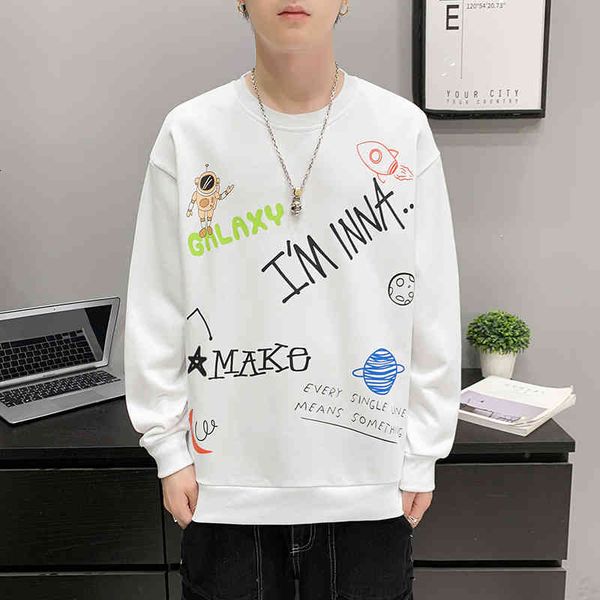 hoodies sweater fleece men's round neck fashion brand ins spring and autumn loose trend versatile youth pullover bottomed shirt, Black
hoodies sweater fleece men's round neck fashion brand ins spring and autumn loose trend versatile youth pullover bottomed shirt, Black