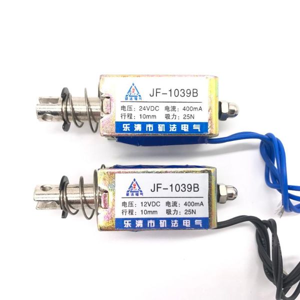 smart home control pull type jf-1039b dc 6v 12v 24v linear solenoid electromagnet 400ma force 25n travel 10mm
smart home control pull type jf-1039b dc 6v 12v 24v linear solenoid electromagnet 400ma force 25n travel 10mm