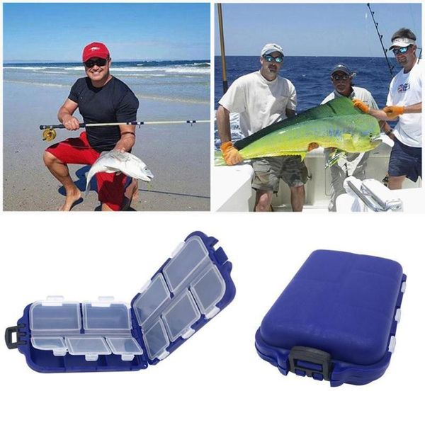 compartments mini storage box fishing tackle bait spoon hook gadget accessories 
compartments mini storage box fishing tackle bait spoon hook gadget accessories