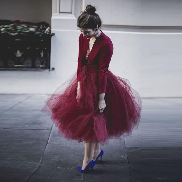 romantic wine red tulle women skirts outfit custom made extra saia midi womens burgundy elastic waist lolita falda jupe, Black
romantic wine red tulle women skirts outfit custom made extra saia midi womens burgundy elastic waist lolita falda jupe, Black