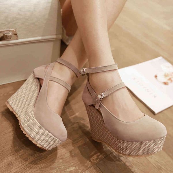 sandals arrival female solid buckle strap round toe platform pumps women high wees casual shoes woman, Black
sandals arrival female solid buckle strap round toe platform pumps women high wees casual shoes woman, Black