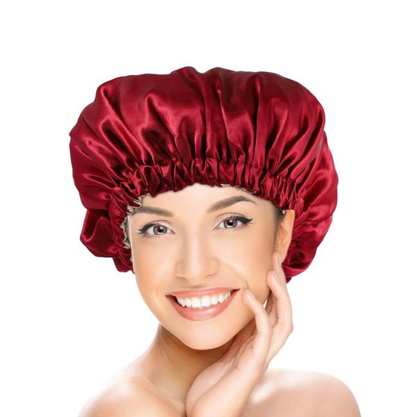 shower caps 1 pc bath cap household sleeping satin nightcap adjustable sleep hat head turban hair care
shower caps 1 pc bath cap household sleeping satin nightcap adjustable sleep hat head turban hair care