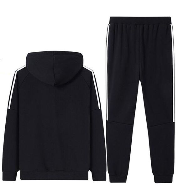 plus size -5xl warm thick tracksuits striped mens fashion hoodies causal sport suits men, Gray 
plus size -5xl warm thick tracksuits striped mens fashion hoodies causal sport suits men, Gray