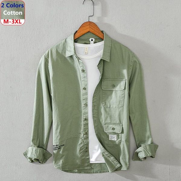 summer 2021 japanese retro workwear jacket pure cotton loose men's hong kong style long sleeve solid color shirt 1235 casual shirts, White;black
summer 2021 japanese retro workwear jacket pure cotton loose men's hong kong style long sleeve solid color shirt 1235 casual shirts, White;black