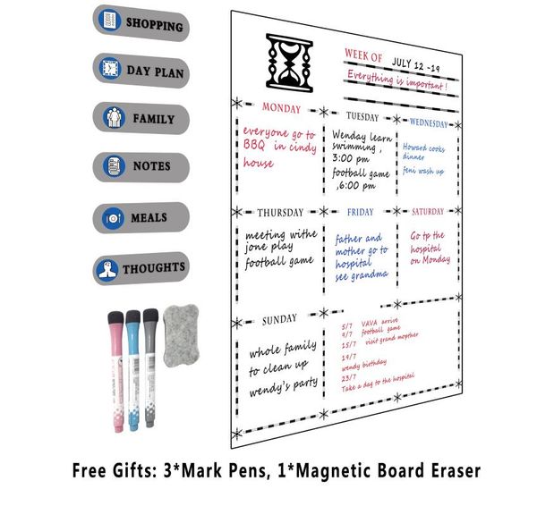 whiteboards magnetic refrigerator dry erase whiteboard flexible magnet board - fridge weekly planner 16" x 12"
whiteboards magnetic refrigerator dry erase whiteboard flexible magnet board - fridge weekly planner 16" x 12"