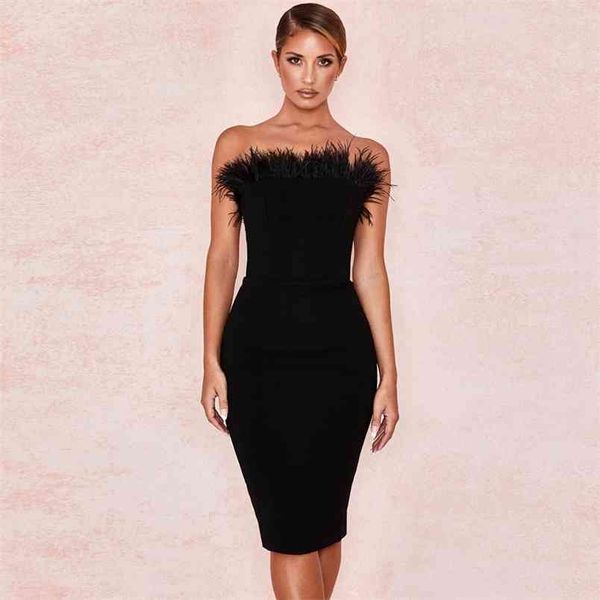 dress summer women black off shoulder bodycon strapless bandage party dresses ladies clothes 210515, Black;gray
dress summer women black off shoulder bodycon strapless bandage party dresses ladies clothes 210515, Black;gray