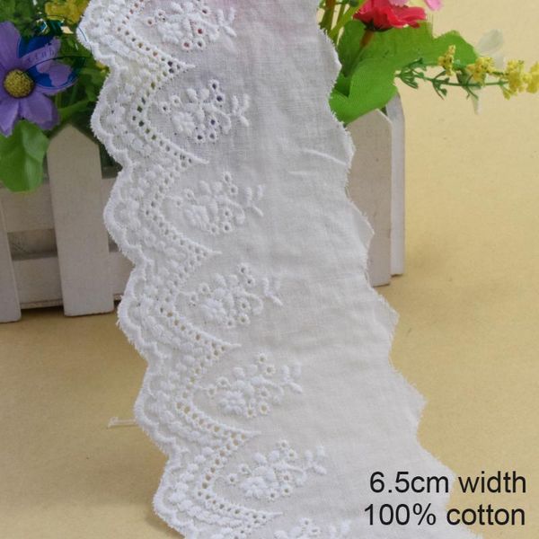 ribbon 10yard 6.5cm wide white cotton embroidery lace trim diy wedding garment accessories african dolls applique#3245, Pink;blue
ribbon 10yard 6.5cm wide white cotton embroidery lace trim diy wedding garment accessories african dolls applique#3245, Pink;blue