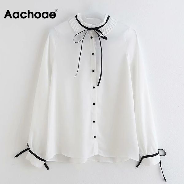 aachoae elegant patchwork blouse shirt women bow tie decorate long sleeve blouses casual office wear ladeis shirts 210413, White
aachoae elegant patchwork blouse shirt women bow tie decorate long sleeve blouses casual office wear ladeis shirts 210413, White