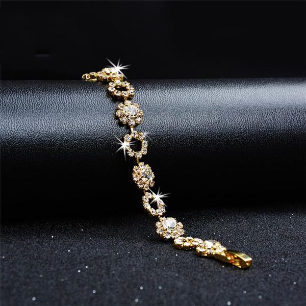 link, chain 2021 fashion brand designer charming bride wedding crystal bracelet women jewelry shiny rhinestone for female, Black
link, chain 2021 fashion brand designer charming bride wedding crystal bracelet women jewelry shiny rhinestone for female, Black